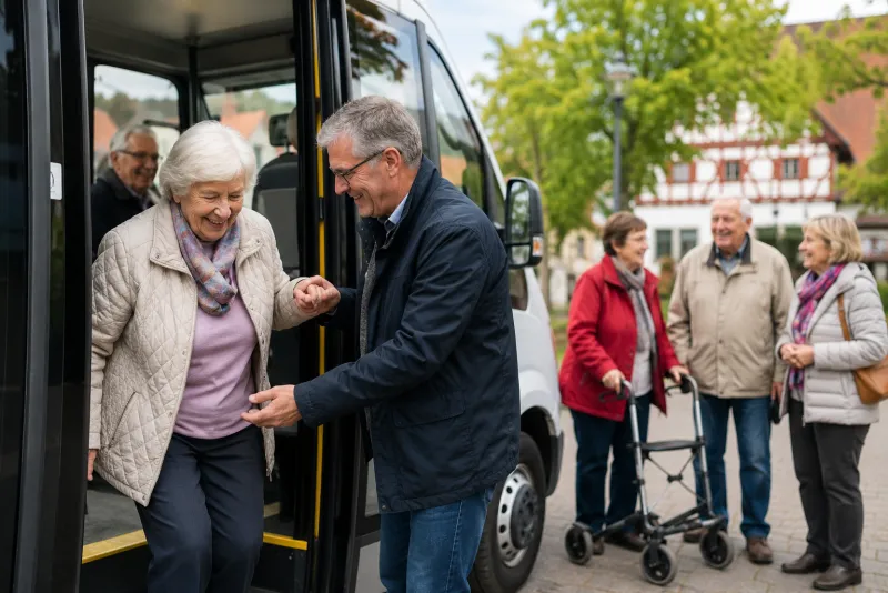 Senioren steigen aus dem Bürgerrufverkehr aus - Mobilität für alle Generationen